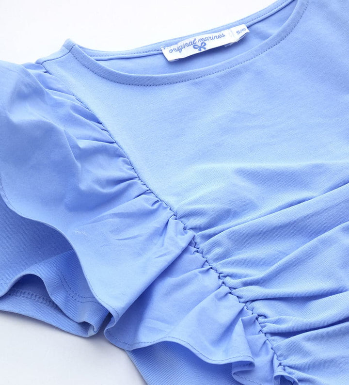 ELEGANT GIRLS BODYSUIT WITH RUFFLE SLEEVES - Little Betty