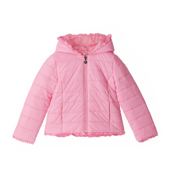 FASHIONABLY LITE GIRLS LIGHTWEIGHT PUFFER JACKET IN PINK - Little Betty