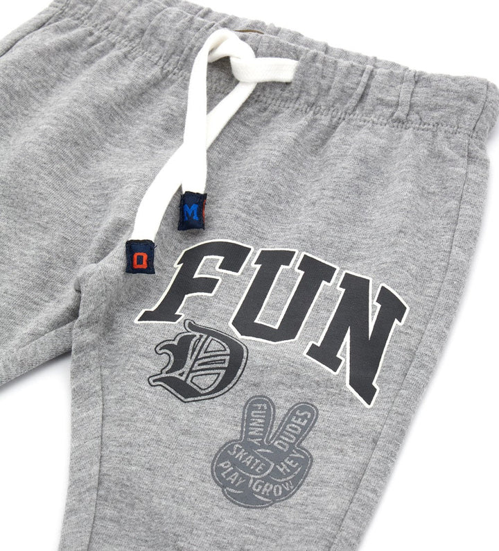FUN DRAWSTRING COTTON FLEECE TODDLER BOYS SWEATPANTS - Little Betty