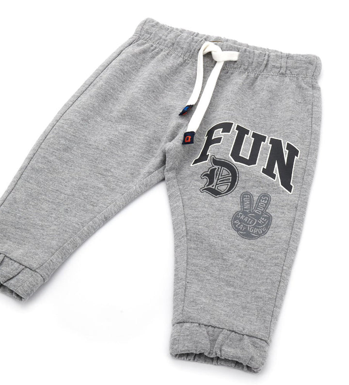 FUN DRAWSTRING COTTON FLEECE TODDLER BOYS SWEATPANTS - Little Betty