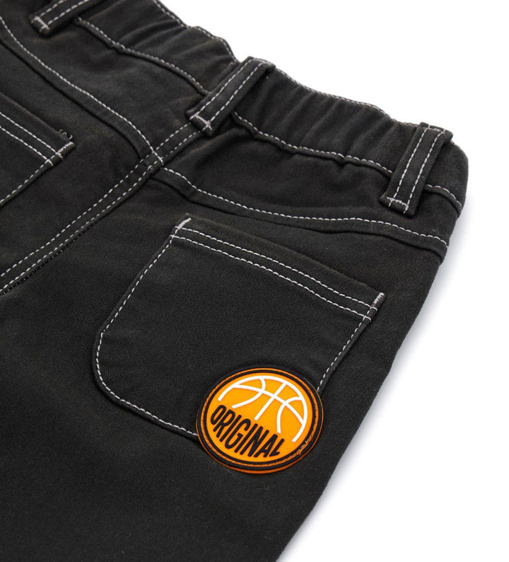 GABARDINE TODDLER BOY BLACK PANTS / GREY PANTS- Little Betty