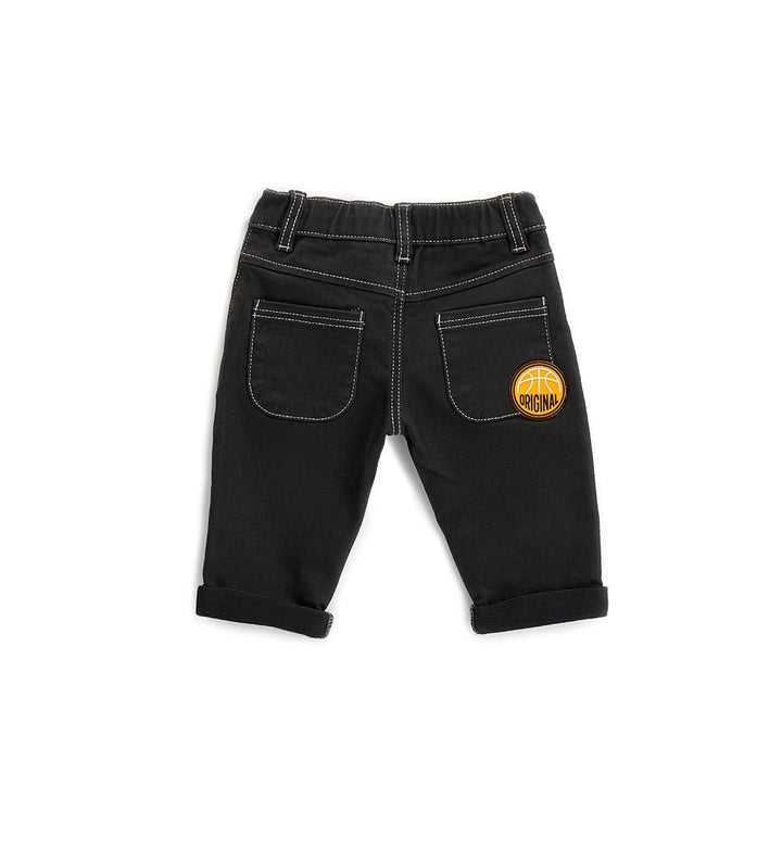 GABARDINE TODDLER BOY BLACK PANTS / GREY PANTS- Little Betty