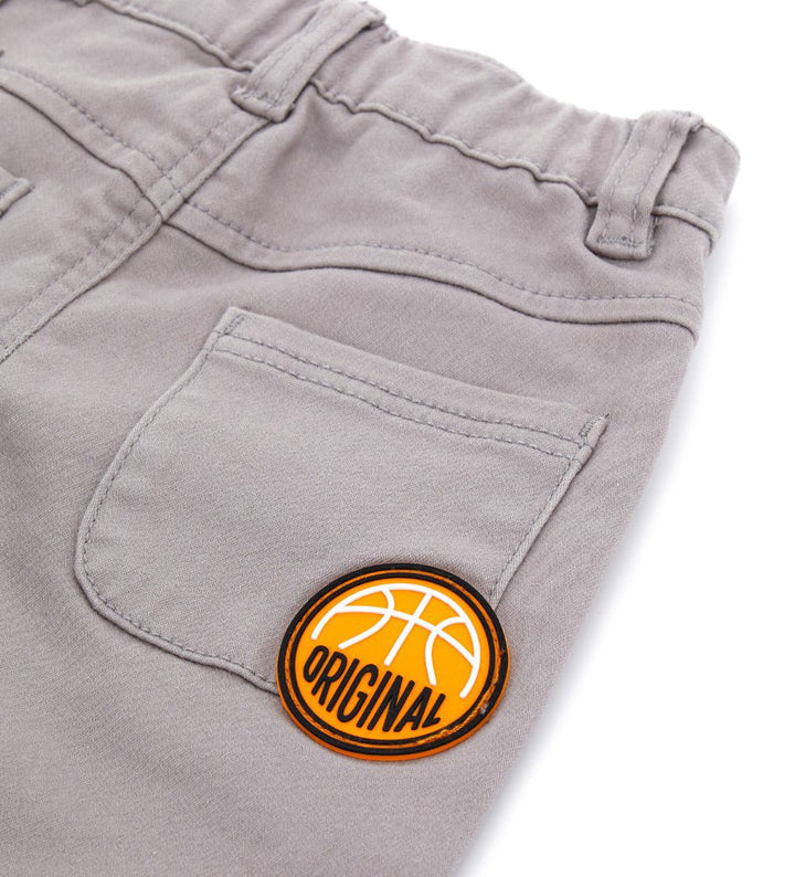 GABARDINE TODDLER BOY BLACK PANTS / GREY PANTS- Little Betty