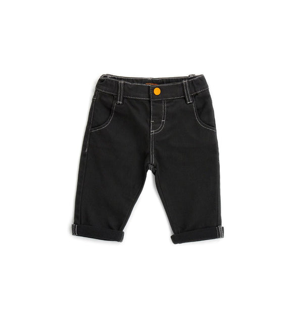 GABARDINE TODDLER BOY BLACK PANTS / GREY PANTS- Little Betty
