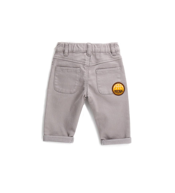 GABARDINE TODDLER BOY BLACK PANTS / GREY PANTS- Little Betty