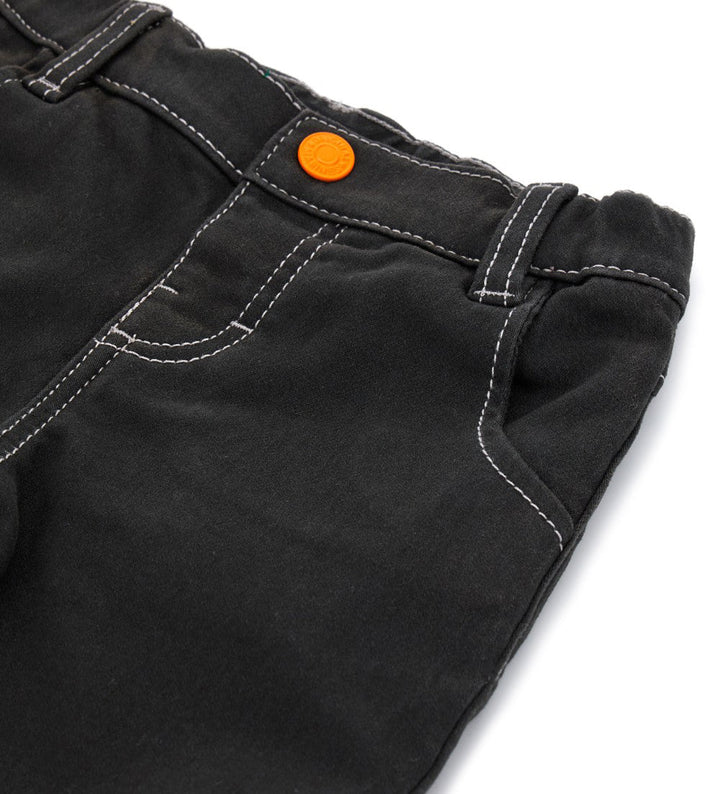 GABARDINE TODDLER BOY BLACK PANTS / GREY PANTS- Little Betty