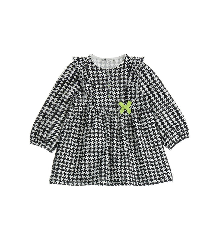 GLAM FLOUNCE STRETCH TODDLER GIRL LONG SLEEVE DRESS - Little Betty