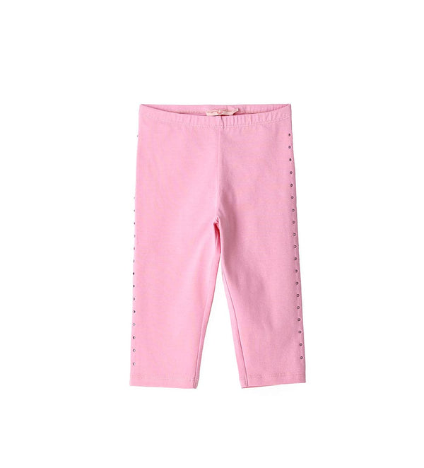 GLAM & GO RHINESTONE CROPPED GIRLS COZY LEGGINGS - Little Betty