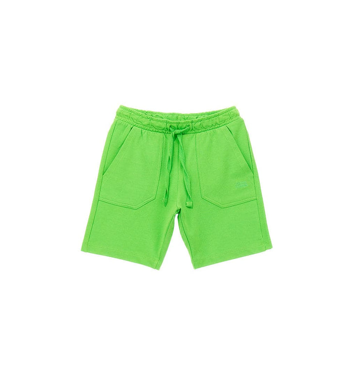 GREEN BASIC BERMUDAS FLEECE COTTON BOY SHORTS - Little Betty
