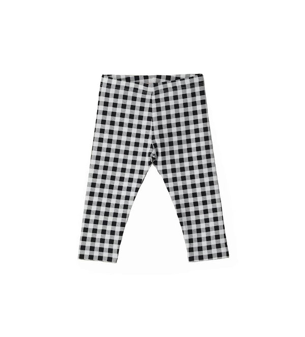 GREY OVERPRINT SOFT COTTON BABY GIRL LEGGINGS - Little Betty