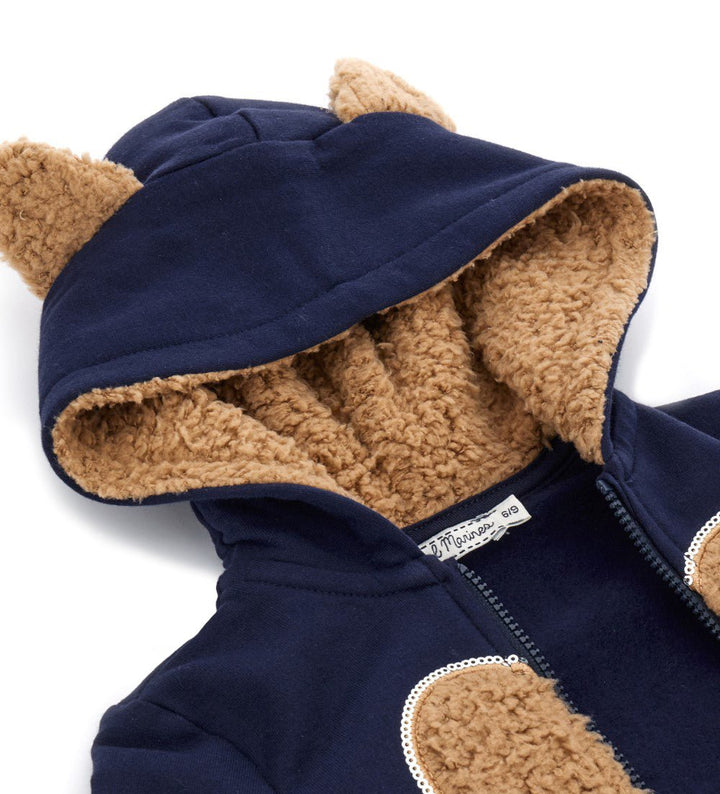 HEART EYE-CATCHING COTTON TODDLER GIRL ZIP UP HOODIE - Little Betty
