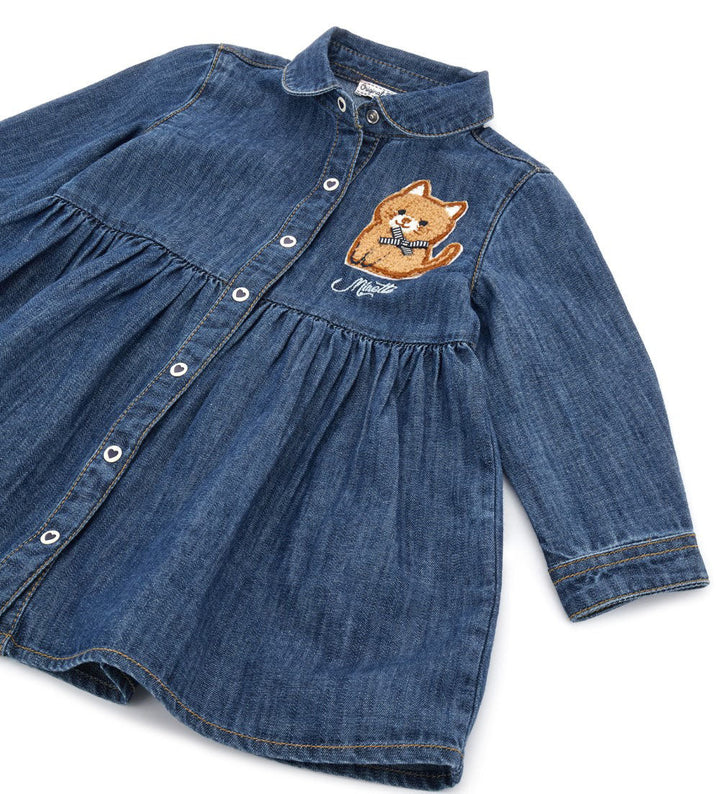 KITTEN CHIC TODDLER GIRL DENIM DRESS - Little Betty