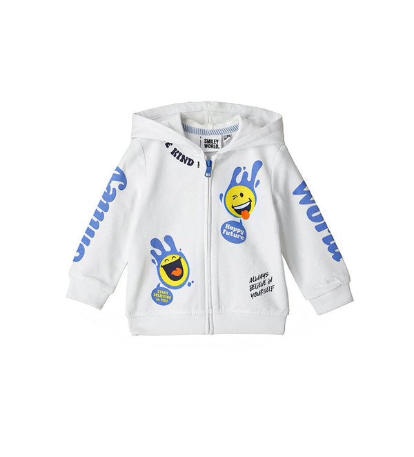 LAUGH & LOUNGE TODDLER BOY ZIP UP HOODIE - Little Betty