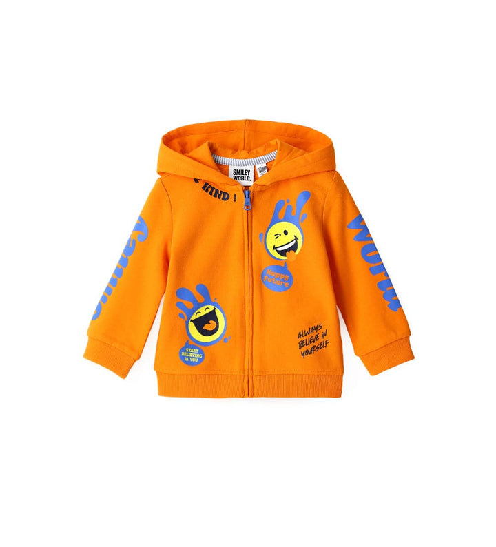 LAUGH & LOUNGE TODDLER BOY ZIP UP HOODIE - Little Betty