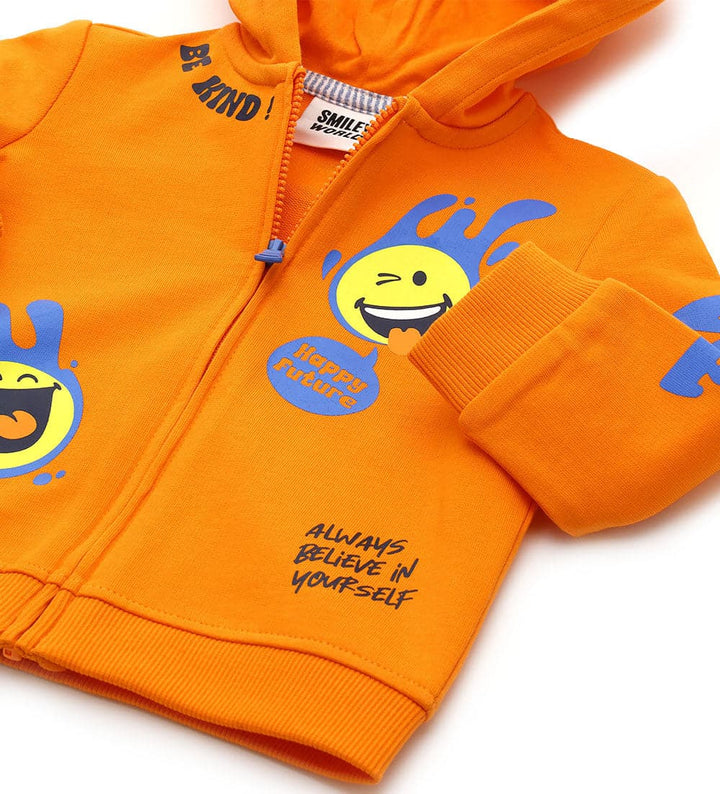LAUGH & LOUNGE TODDLER BOY ZIP UP HOODIE - Little Betty