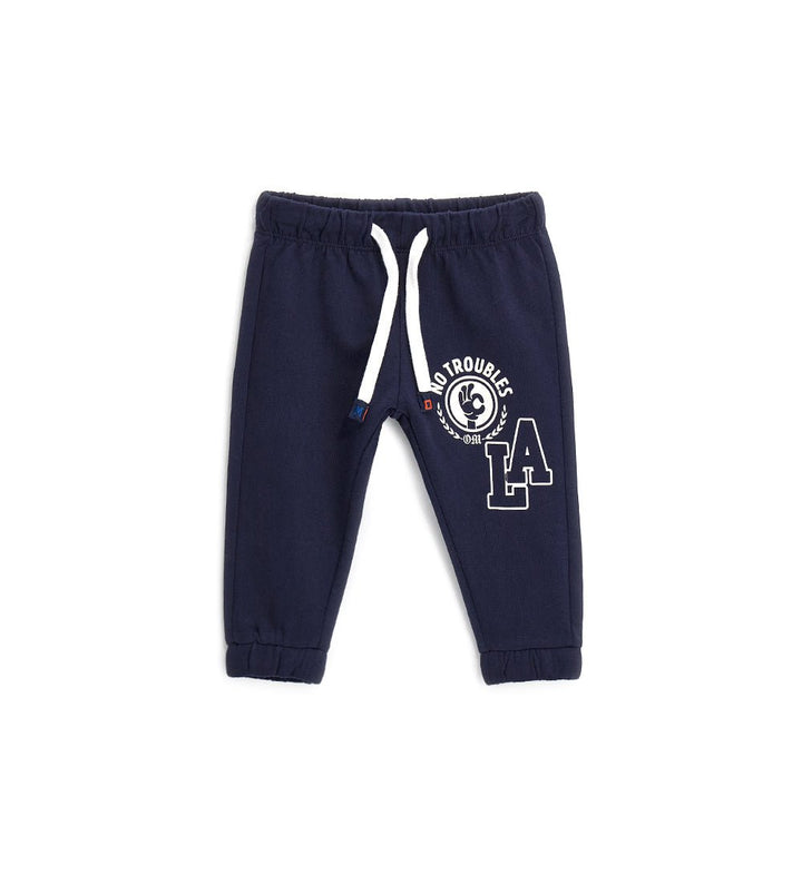 LA CONTRAST 100% COTTON FLEECE TODDLER SWEATPANTS FOR BOYS - Little Betty