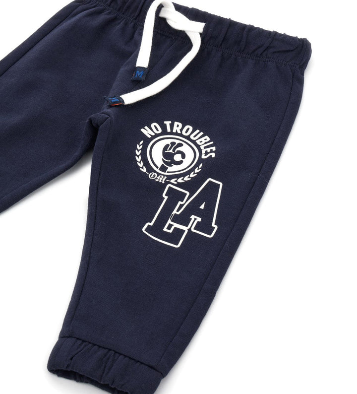 LA CONTRAST 100% COTTON FLEECE TODDLER SWEATPANTS FOR BOYS - Little Betty