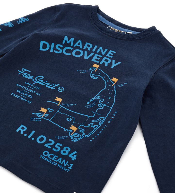 MARINE DISCOVERY TEE  - BOYS LONG SLEEVE SHIRTS - Little Betty