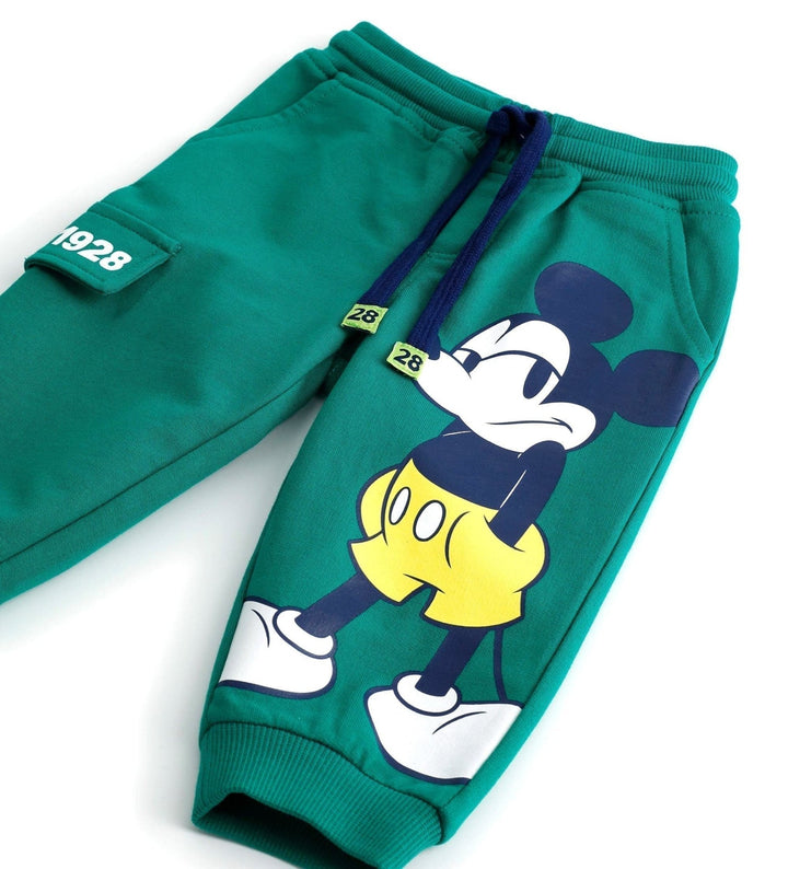 MICKEY MAGIC PLAY BABY BOY PANTS IN GREEN - Little Betty