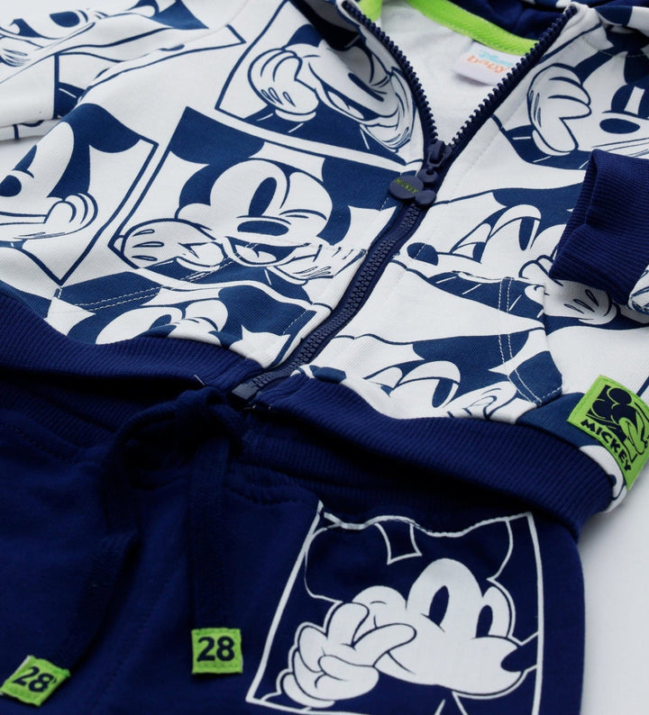 MICKEY ZIP-UP HOODY & PANTS  - TODDLER BOY OUTFIT SETS - Little-Betty