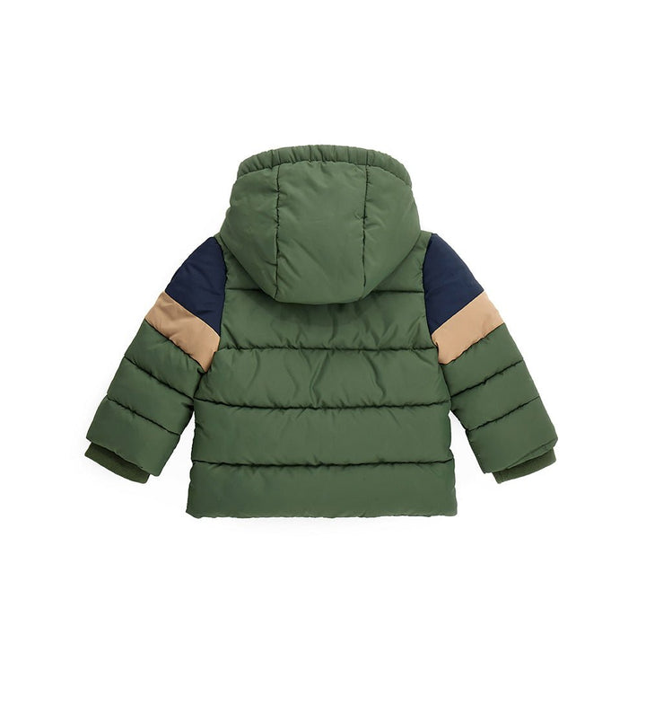 MIDI ZIP UP HOODED TODDLER BOY COAT - Little Betty