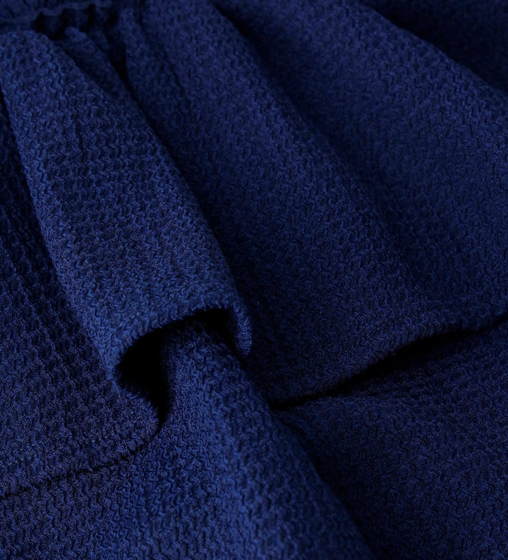 NAVY GIRLS RUFFLE SKIRT WITH ELASTIC WAIST - Little Betty