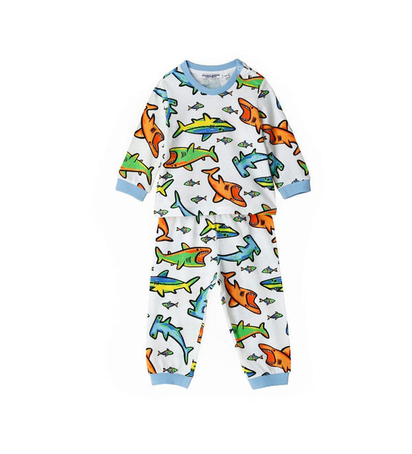 OCEAN LIFE PURE COTTON TODDLER BOY PJS - Little Betty