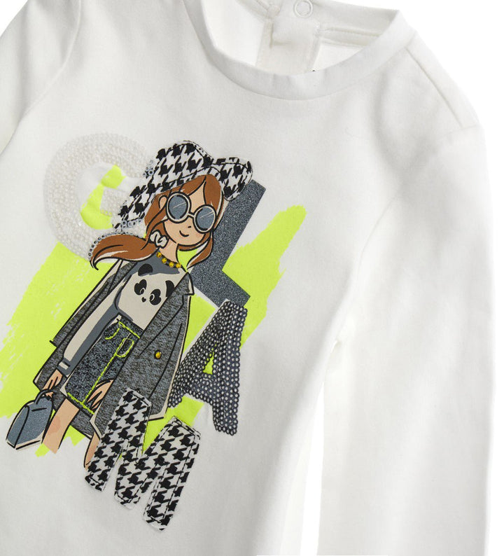 PARISIAN GLAM STATEMENT TEE - TODDLER GIRL LONG SLEEVE SHIRTS - Little Betty