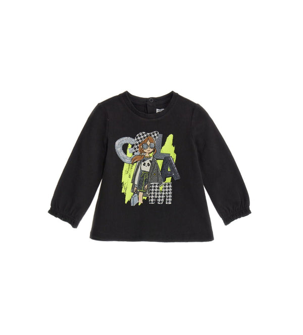 PARISIAN GLAM STATEMENT TEE - TODDLER GIRL LONG SLEEVE SHIRTS - Little Betty