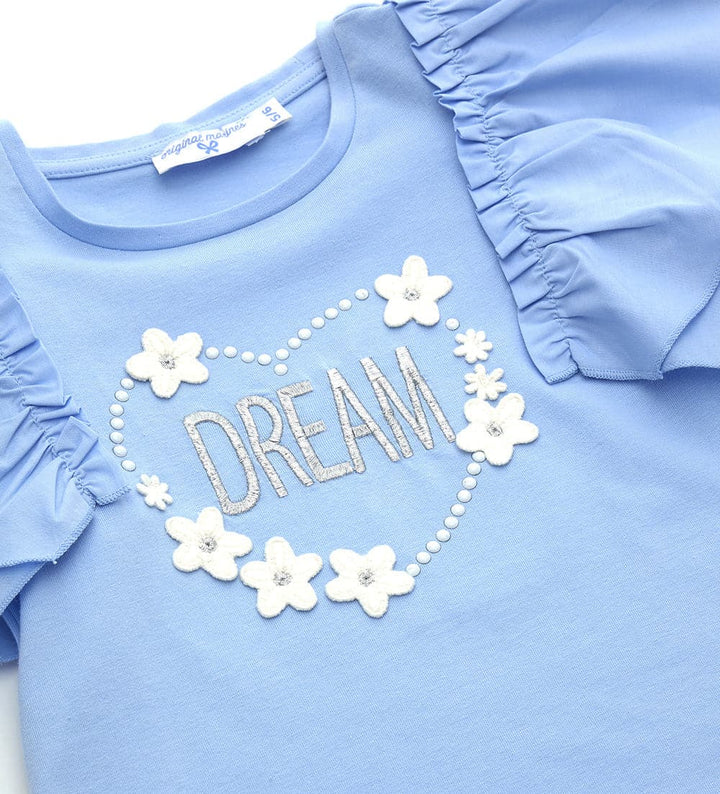 PEARL PETALS RUFFLE GIRLS BLOUSE TOP - Little Betty