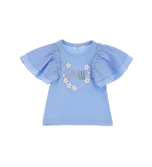 PEARL PETALS RUFFLE GIRLS BLOUSE TOP - Little Betty