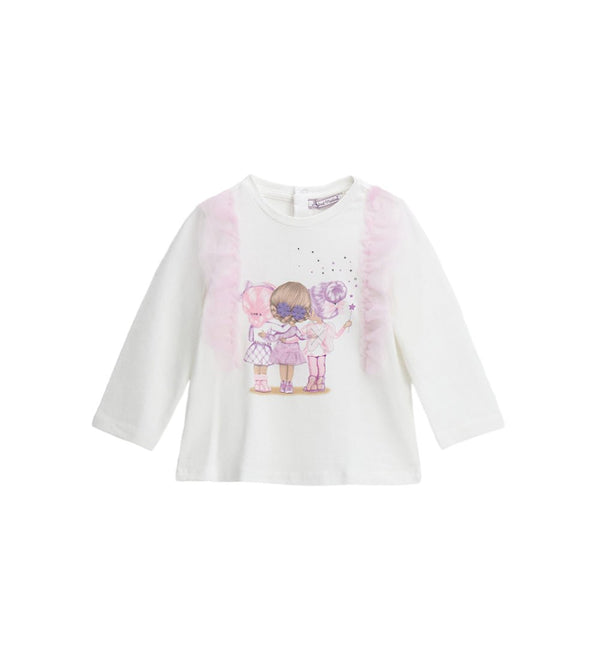 POWER RUFFLE TEE- TODDLER GIRL LONG SLEEVE SHIRTS - Little Betty