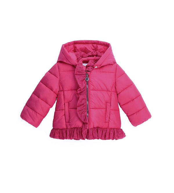 PRINCESS PINK TULLE TRIM BABY GIRL SPRING JACKET - Little Betty