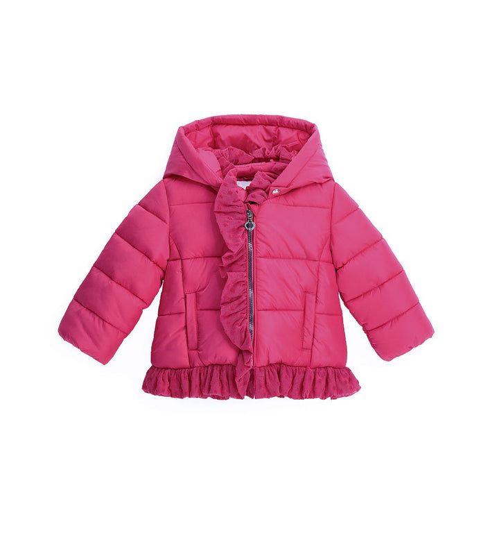 PRINCESS PINK TULLE TRIM BABY GIRL SPRING JACKET - Little Betty