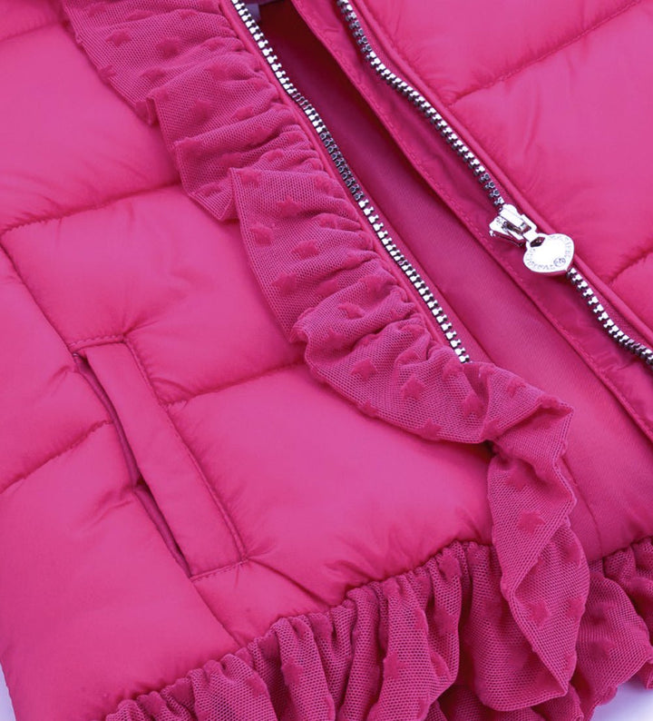 PRINCESS PINK TULLE TRIM BABY GIRL SPRING JACKET - Little Betty