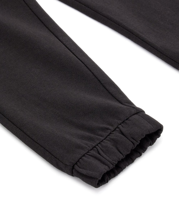 PRINT COTTON FLEECE BOYS BLACK SWEATPANTS - Little Betty - Little Betty