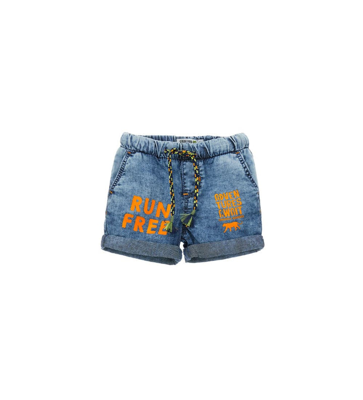 RUN FREE COTTON TODDLER BOY DENIM SHORTS - Little Betty