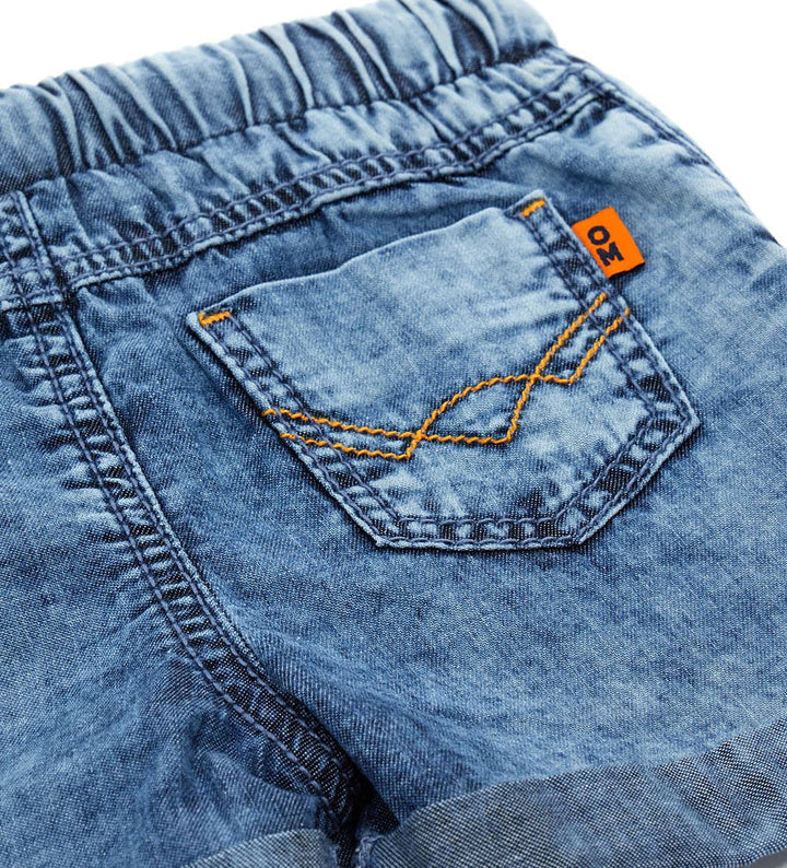 RUN FREE COTTON TODDLER BOY DENIM SHORTS - Little Betty