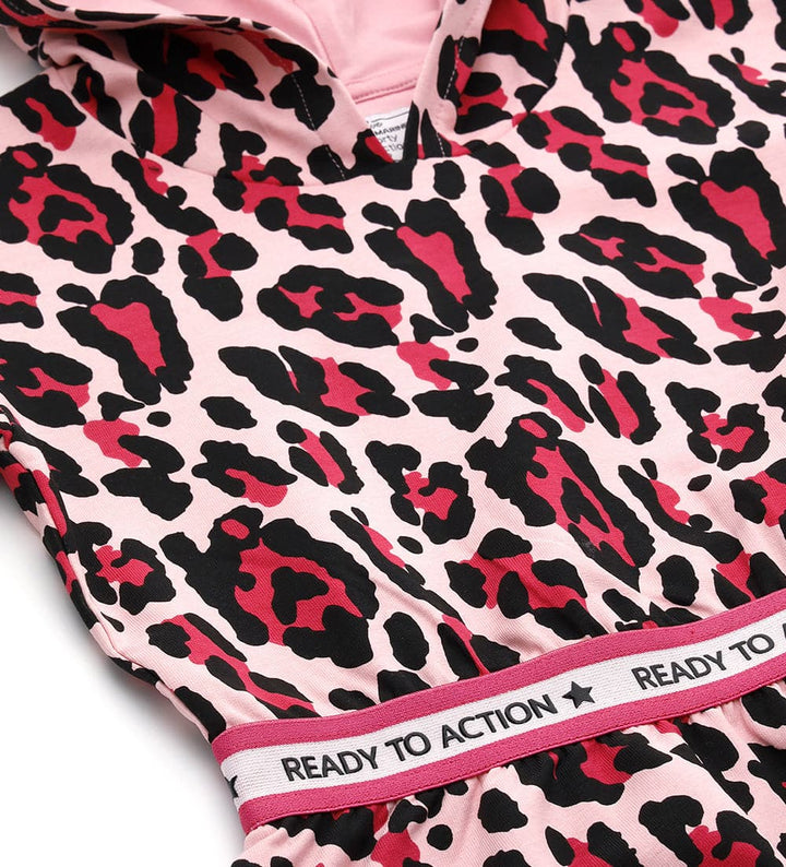 SASS & STYLE LEOPARD GIRLS RED DRESS - Little Betty