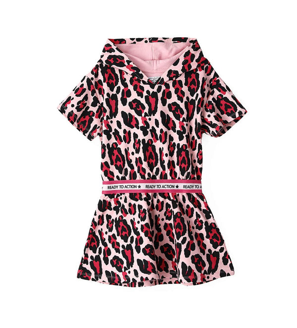 SASS & STYLE LEOPARD GIRLS RED DRESS - Little Betty