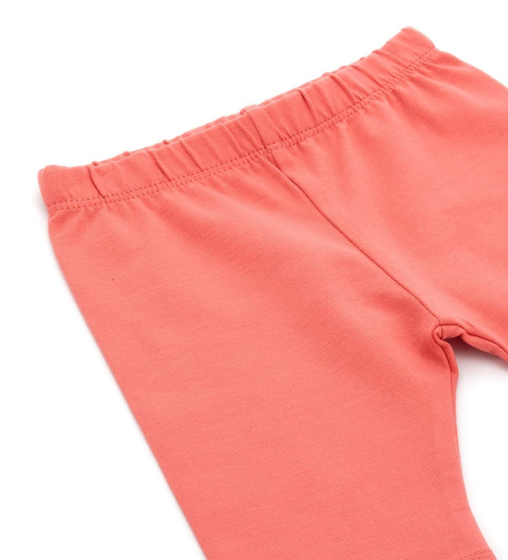 SHORT BREATHABLE SOFT STRETCHY COTTON BABY GIRL LEGGINGS - Little Betty