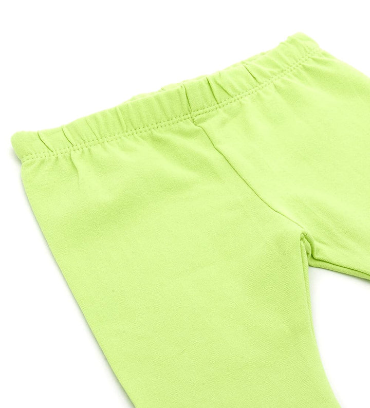 SHORT BREATHABLE SOFT STRETCHY COTTON BABY GIRL LEGGINGS - Little Betty