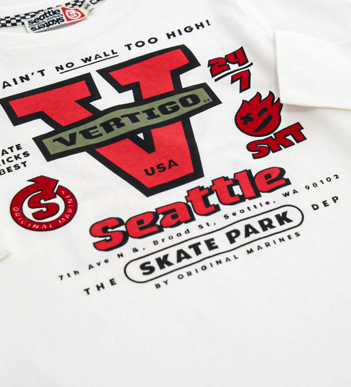 SKATE PARK TEE - COTTON LONG SLEEVE T SHIRTS - Little Betty