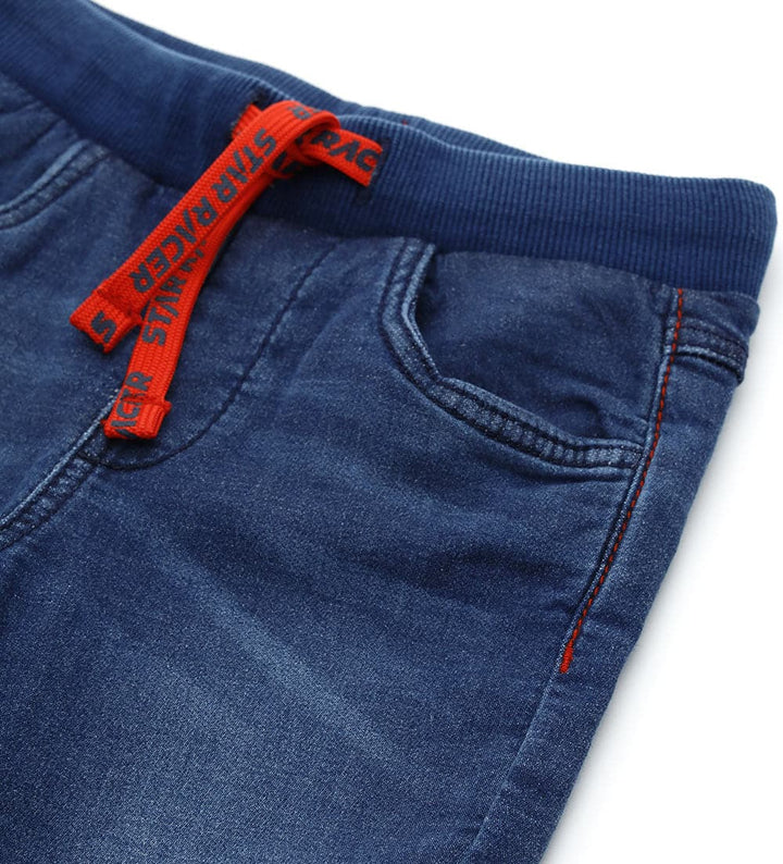 STAR RACER COTTON FLEECE DENIM TODDLER BOY JEANS - Little Betty