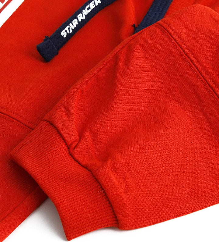 STAR RACER RED 100% COTTON BABY BOY SWEATPANTS - Little Betty