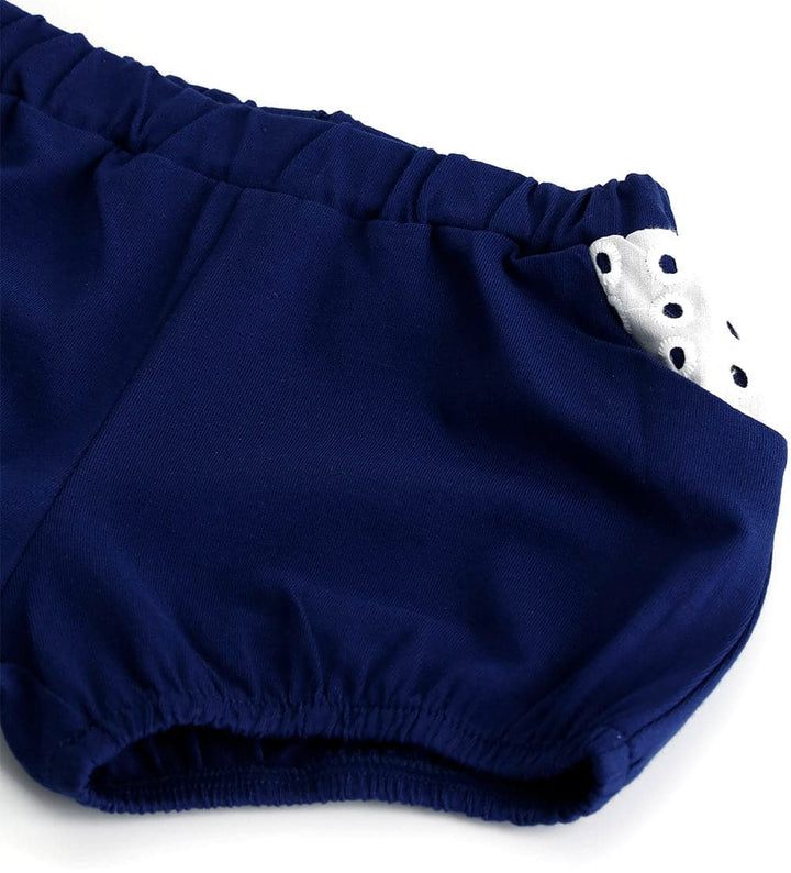 STRIPED BOW SANGALLO SHORT NEWBORN SET - Little Betty