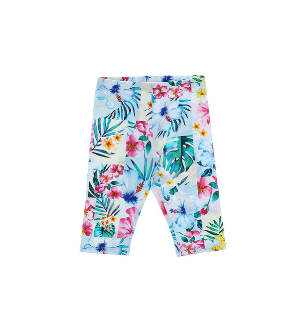 SUMMER FLOWERS COTTON BABY GIRL LEGGINGS - Little Betty