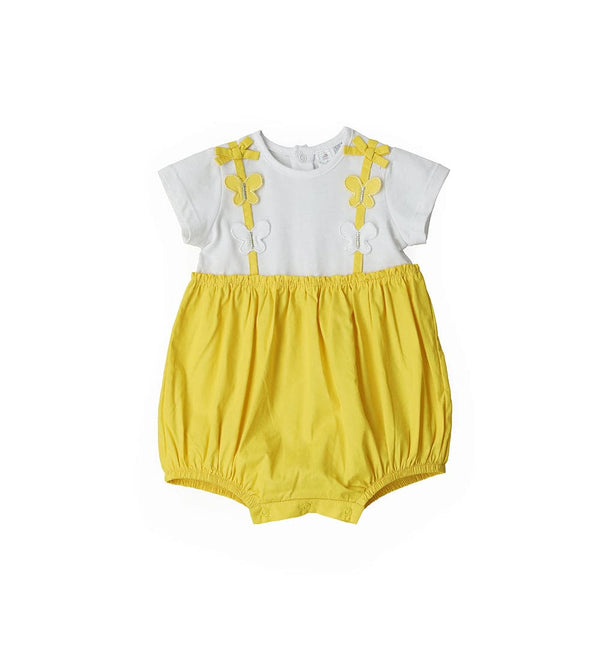 SUNNY  YELLOW NEWBORN ROMPER - Little Betty