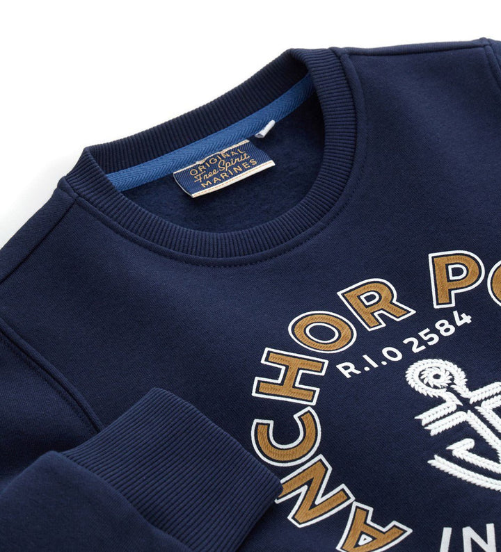 SWEATSHIRT WITH ROUND NECK - BOYS' LONG SLEEVE SHIRTS - Little Betty