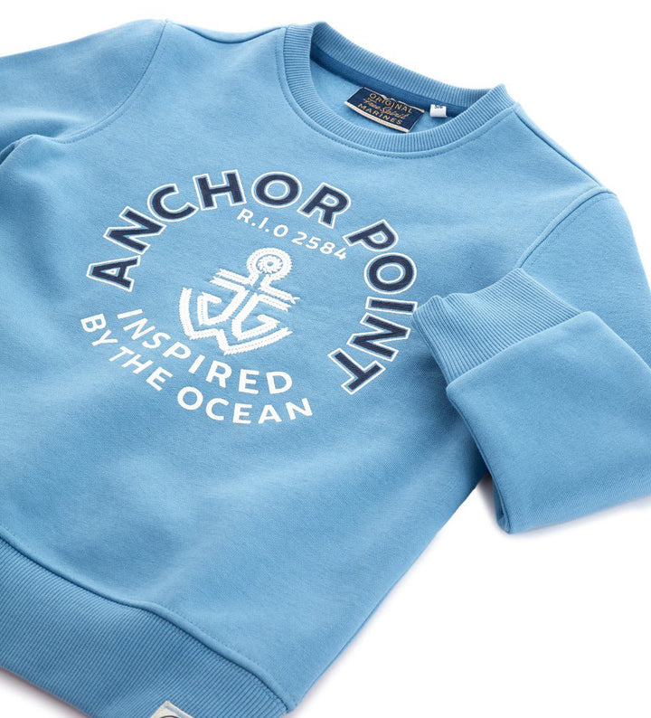 SWEATSHIRT WITH ROUND NECK - BOYS' LONG SLEEVE SHIRTS - Little Betty